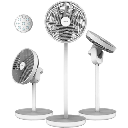 Cecotec EnergySilence 2600 Sunflower Portable | Stand Fan | Diameter 33 cm | Number of speeds 12 | Oscillation | 22 W | Remote control|8243