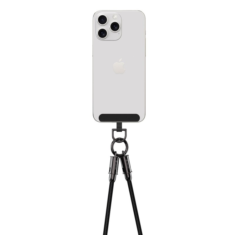 "Devia" kabelio pavadėlis 2in1 PD USB-C - Lightning 1,2 m 27W juodas