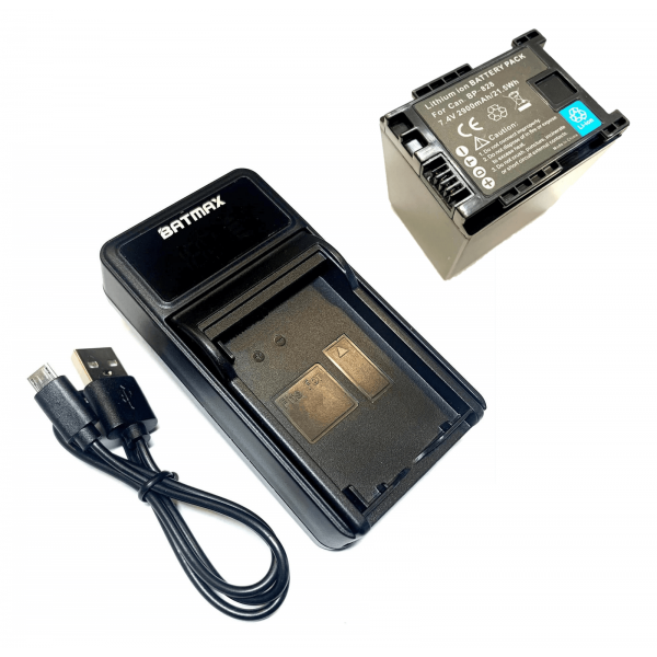 Canon akumuliatorius BP-808 850 mAh + greitasis LED pakrovėjas
