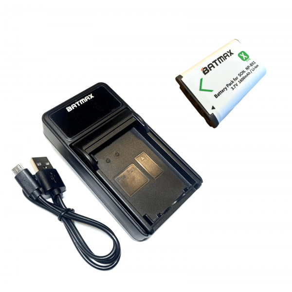 Sony akumuliatorius NP-BX1 1600 mAh + greitasis LED pakrovėjas