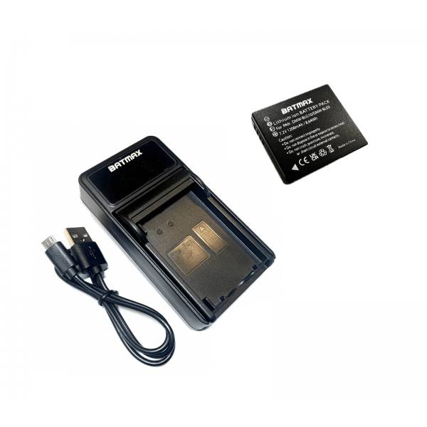 Panasonic DMW-BLE9 / DMW-BLG10  akumuliatorius 1200 mAh + greitasis LED pakrovėjas