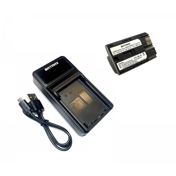 Canon BP-511 akumuliatorius 1800 mAh + greitasis LED pakrovėjas