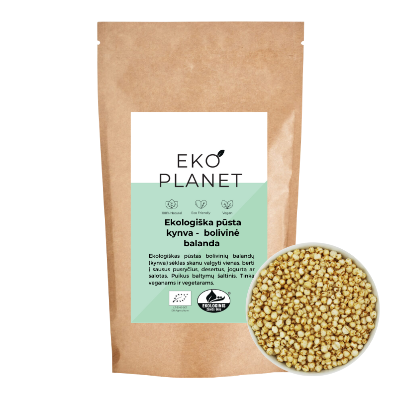 Ekologiška pūsta kynva -  bolivinė balanda EKO PLANET, 150 g