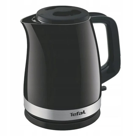 TEFAL Kettle | KO150F30 Delfini Vision | Electric | 2400 W | 1.5 L | Plastic | 360° rotational base | Black/Stainless steel|KO150F30