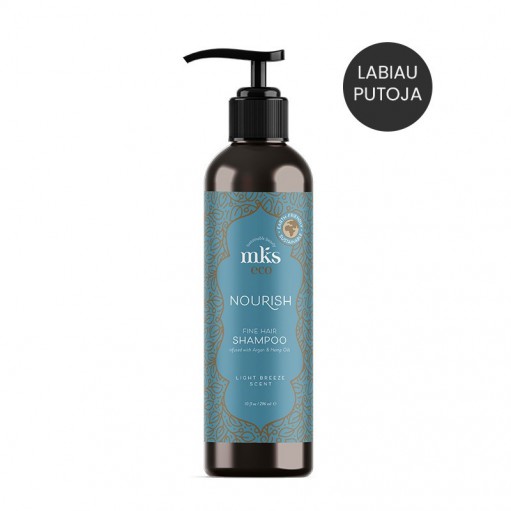 MKS eco (Marrakesh) Nourish Shampoo Light Breeze maitinantis šampūnas ploniems plaukams 296 ml.