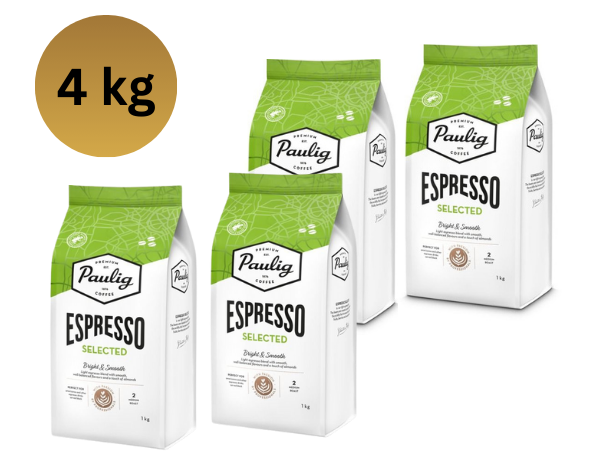 Paulig Selected Espresso kavos pupelės 4kg