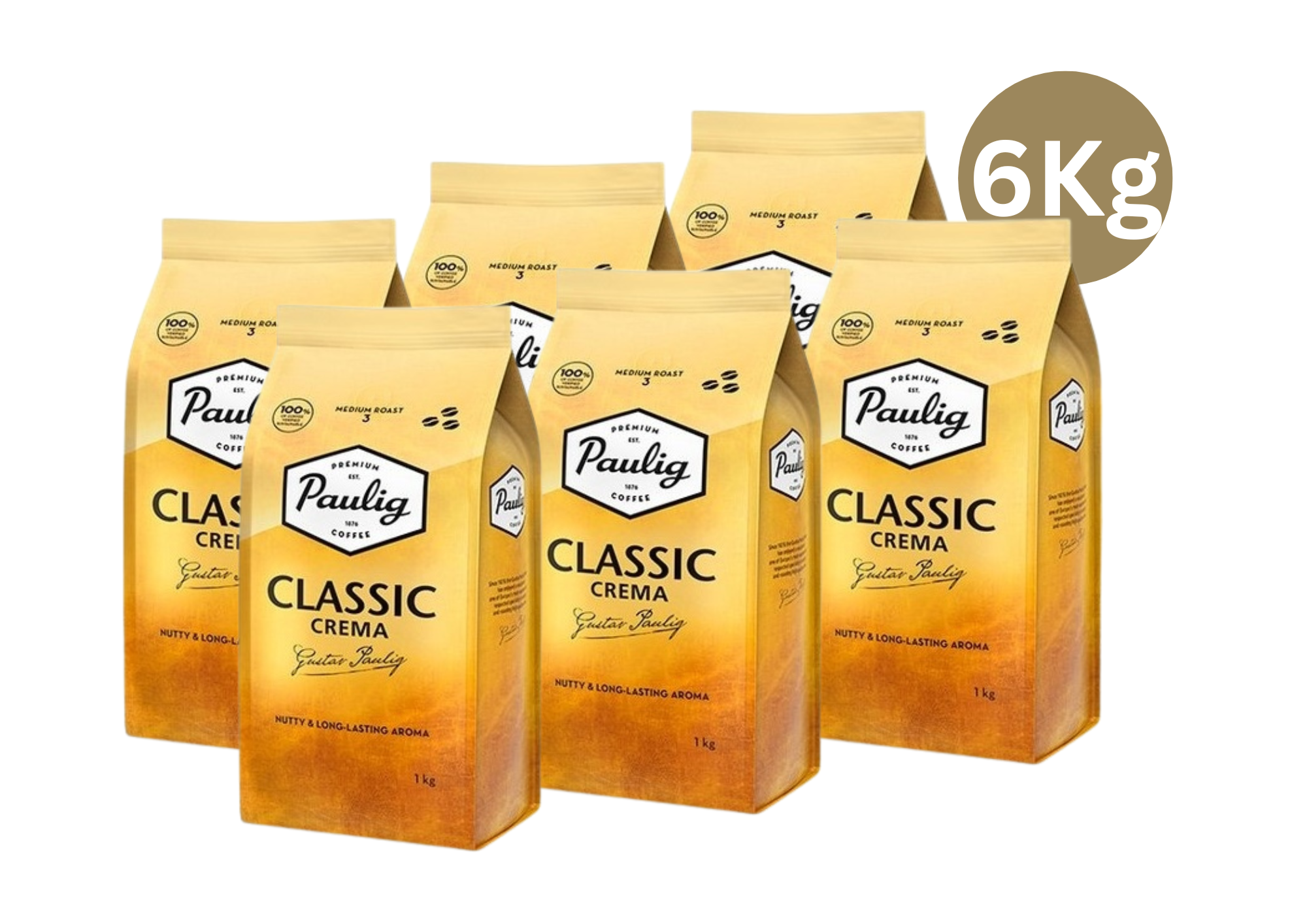 Paulig Classic Crema kava (6 kg) – tobulas pasirinkimas tikriems kavos gurmanams