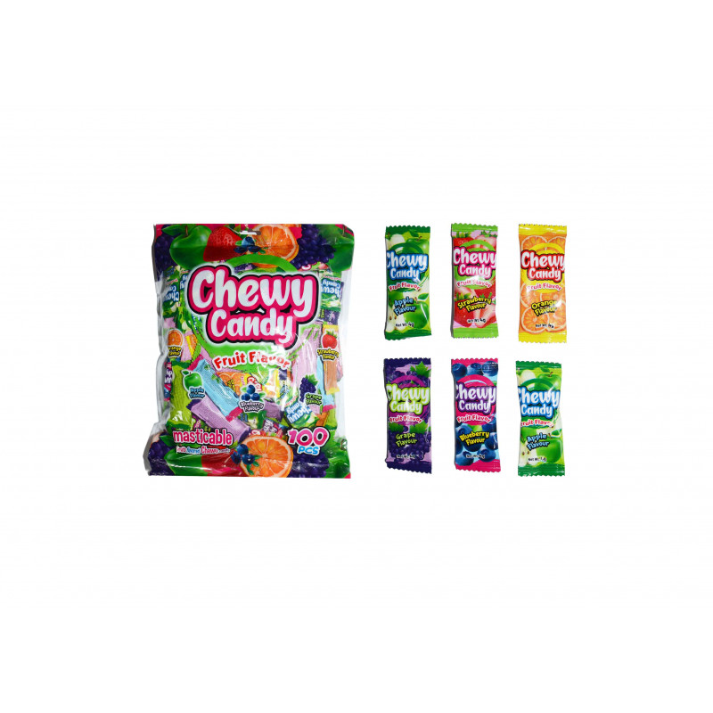 Chewy candy vaisiniai kramtomi saldainiai 400 g 100vnt
