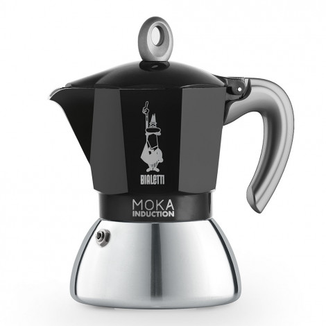 Moka kavinukas Bialetti Moka Induction Black 4 cups