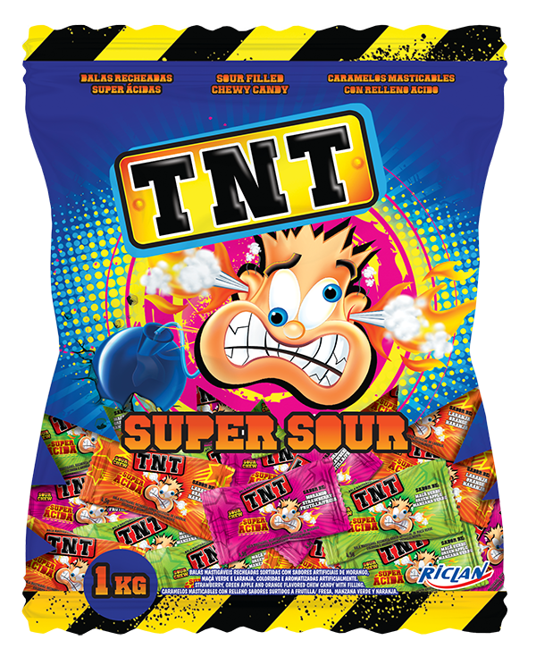 TNT rūgštūs saldainiai 1 kg.