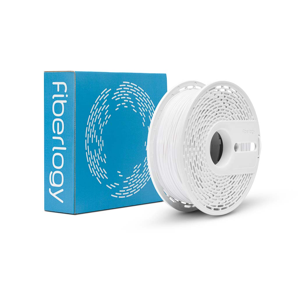 3D plastikas Easy PET-G balta 1.75mm 0.85kg Fiberlogy