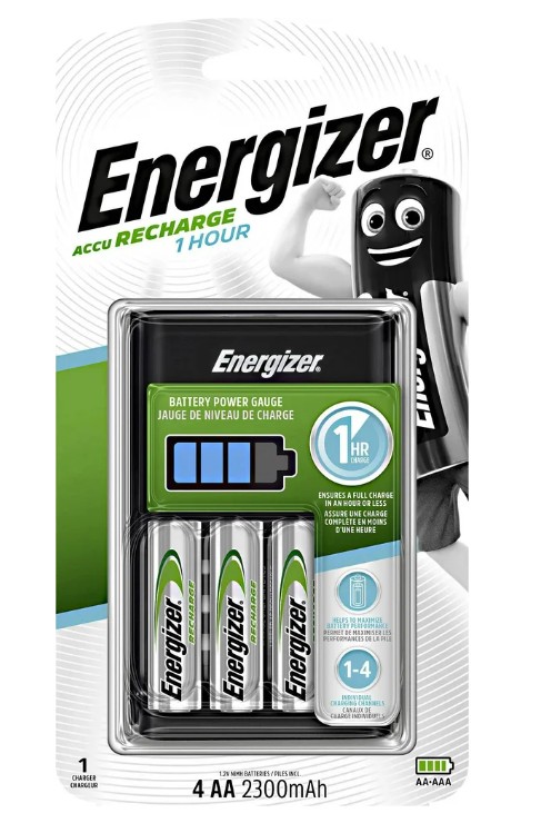 Greitas kroviklis Ni-Mh 1-4 AAA/AA + 4xHR6/AA 2300mAh Energizer