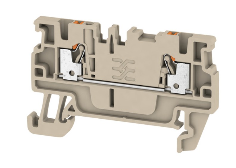 A2C 1.5 rinklė Push-IN, 2CO, 1.5 mm², 500 V, 17.5 A, smėlio spalvos, Weidmuller