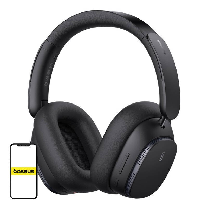 Belaidės ausinės Baseus Bowie H1 Bluetooth 5.2 (juodos)