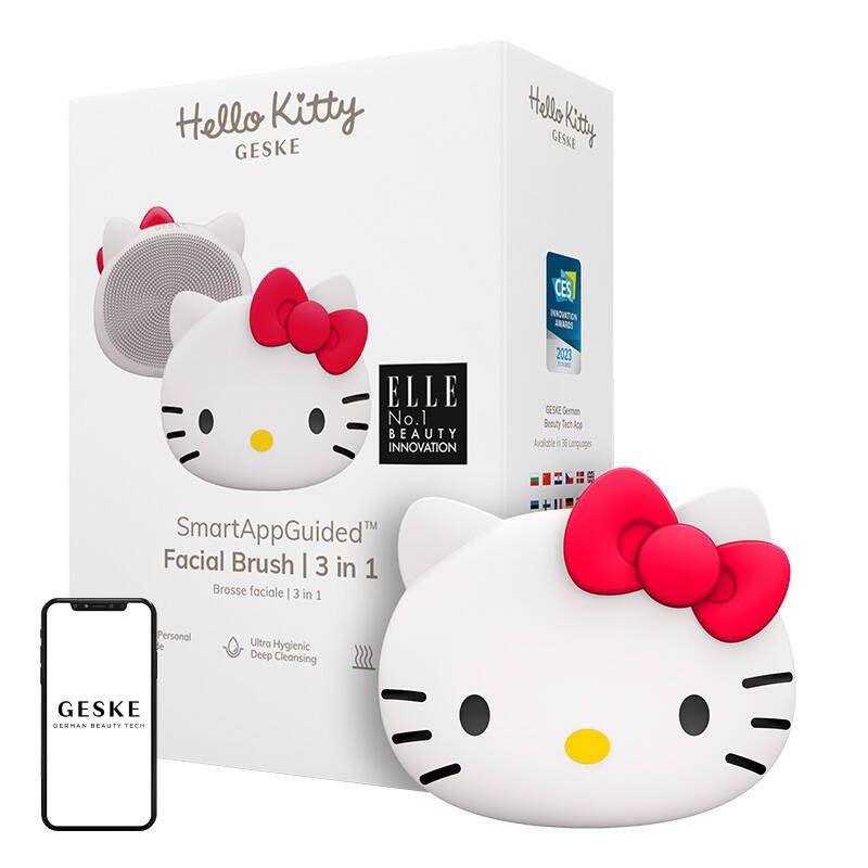Veido valymo šepetėlis 3in1 Geske su programėle (Hello Kitty starlight)