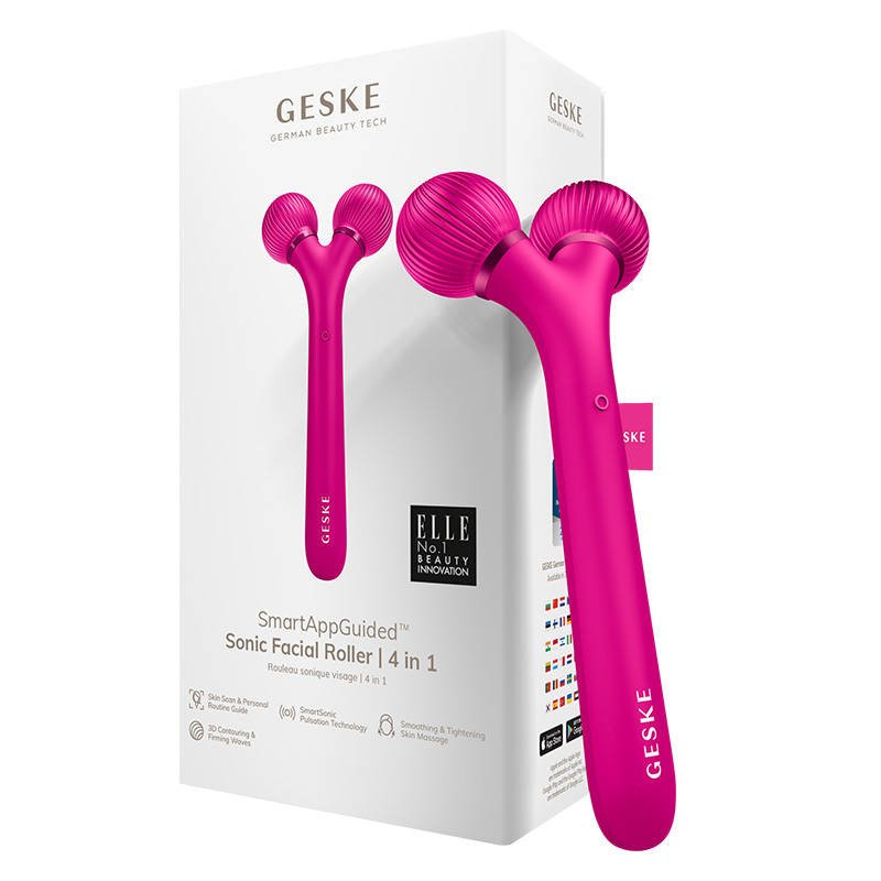 Ultragarsinis veido volelis 4in1 Geske su programėle (magenta)