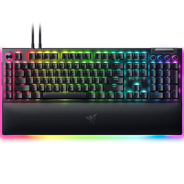 Razer BlackWidow V4 Pro klaviatūra, žalios jungtys, JAV