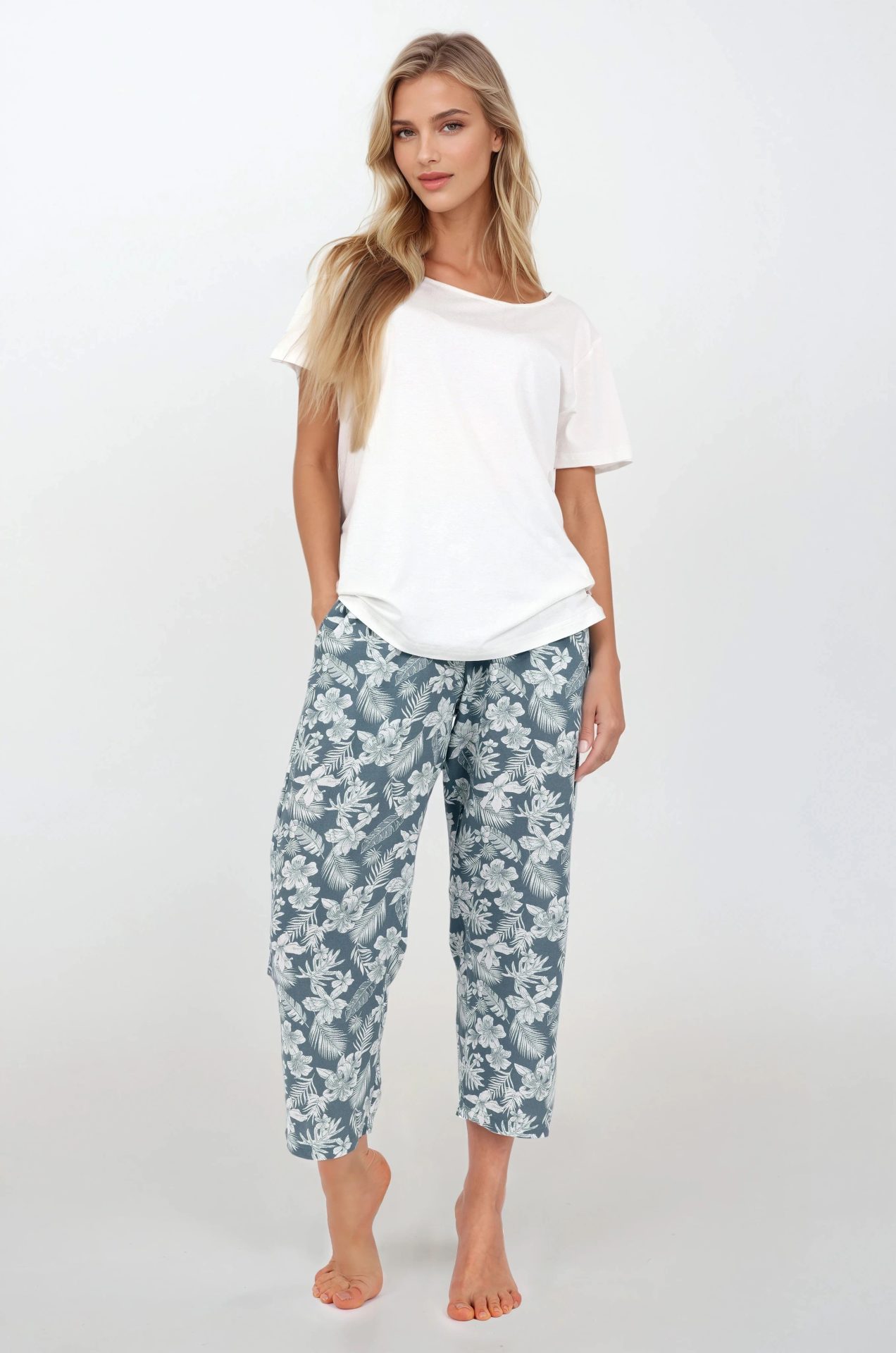 Piżama Casual Beauty Green XXXL