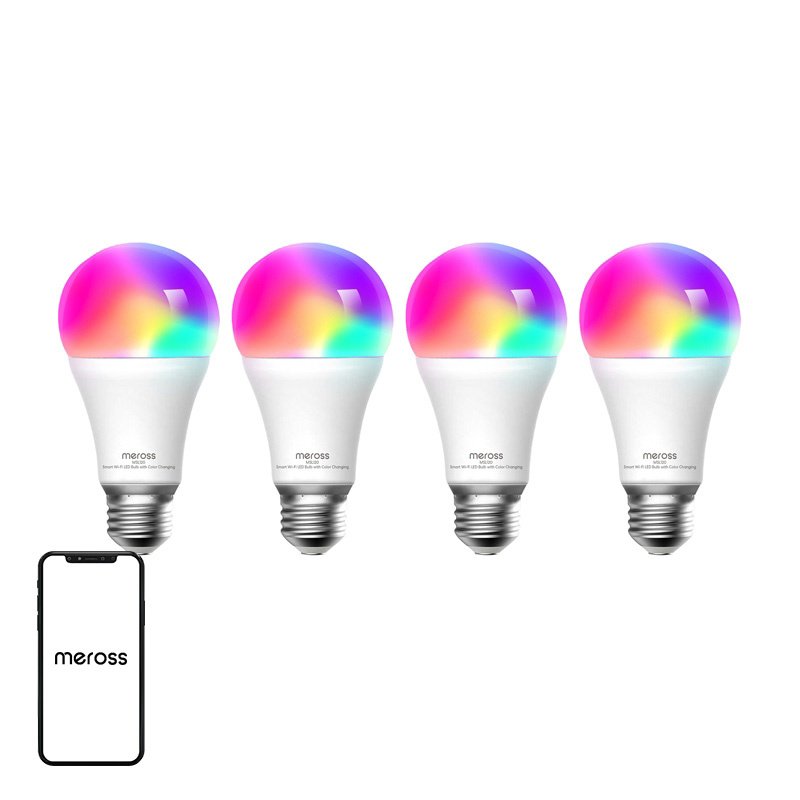 Meross MSL120 WiFi išmanioji LED lemputė (HomeKit) (4 vnt.)