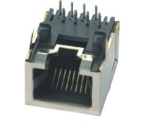 Lizdas ekranuotas RJ45 (8P8C), lituojamas į plokštę
