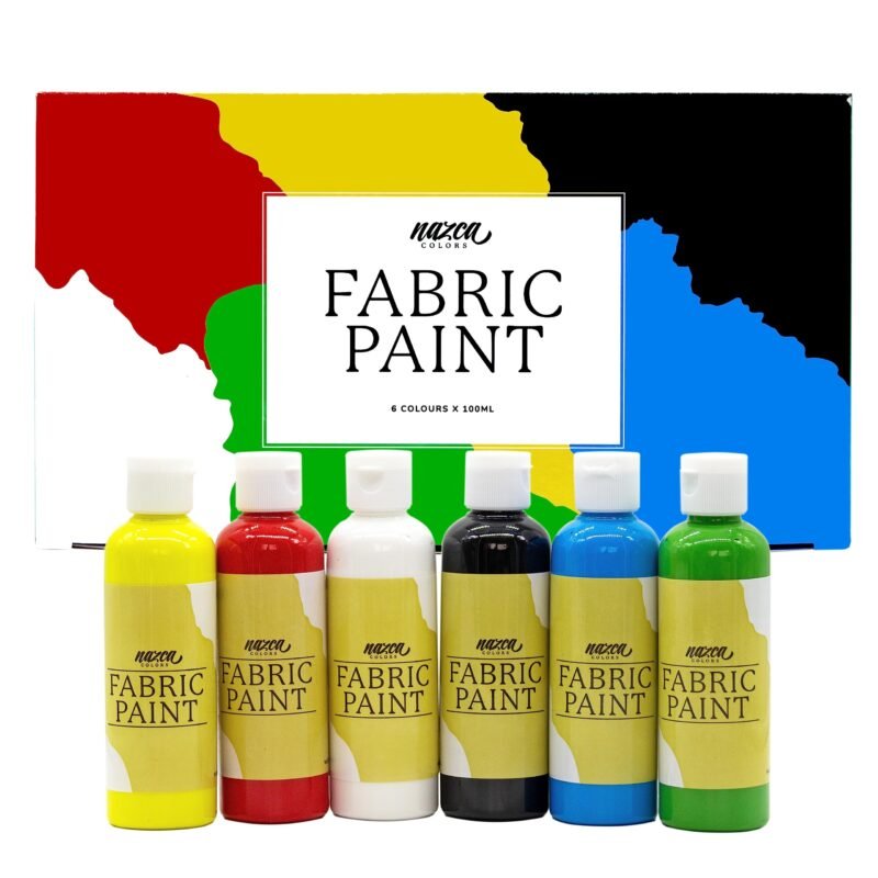 Tekstiliniai dažai audiniams 6 spalvos po 100 ml