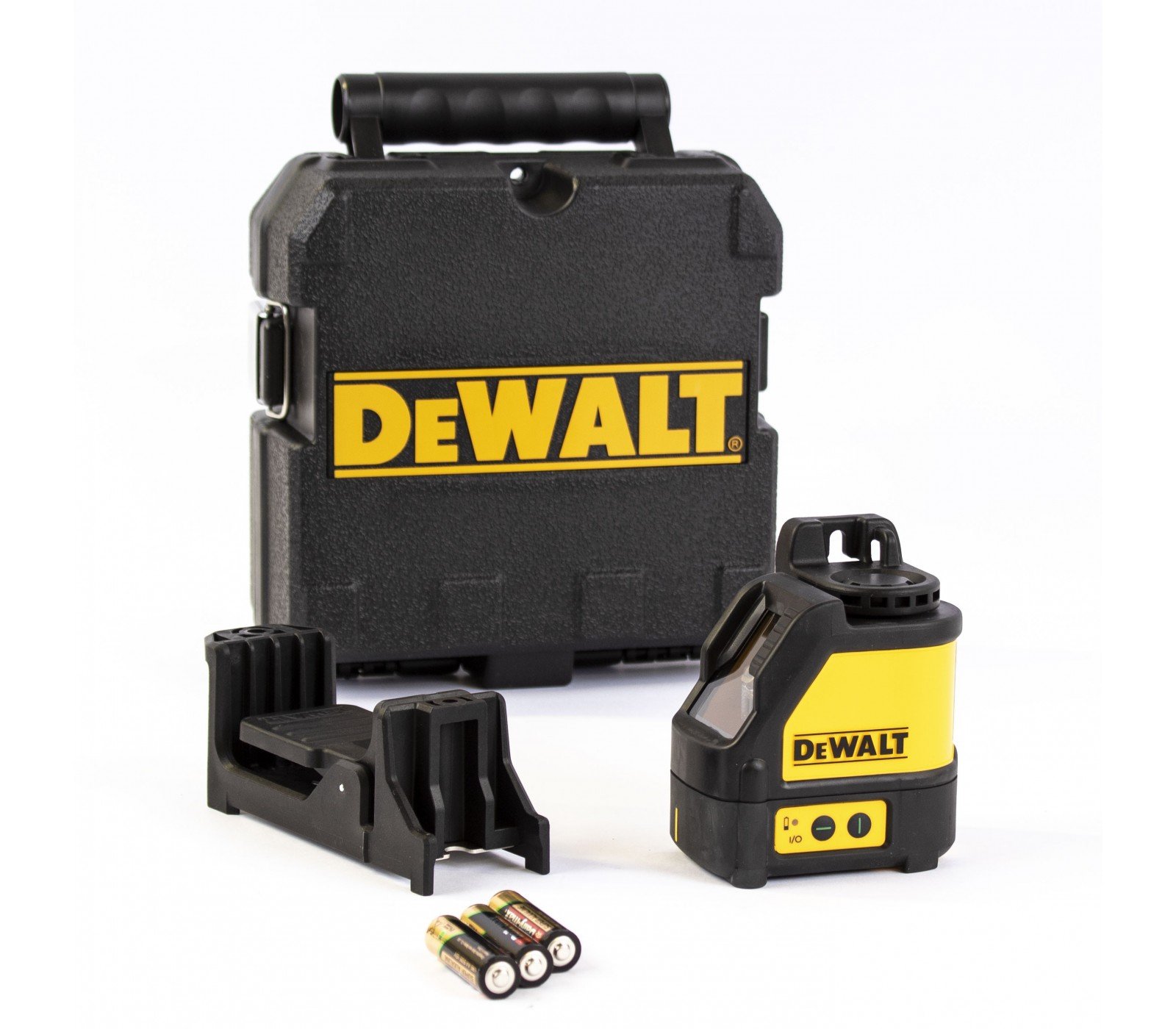 Dewalt kryžminis žalias lazerinis nivelyras DW088CG + lagaminas