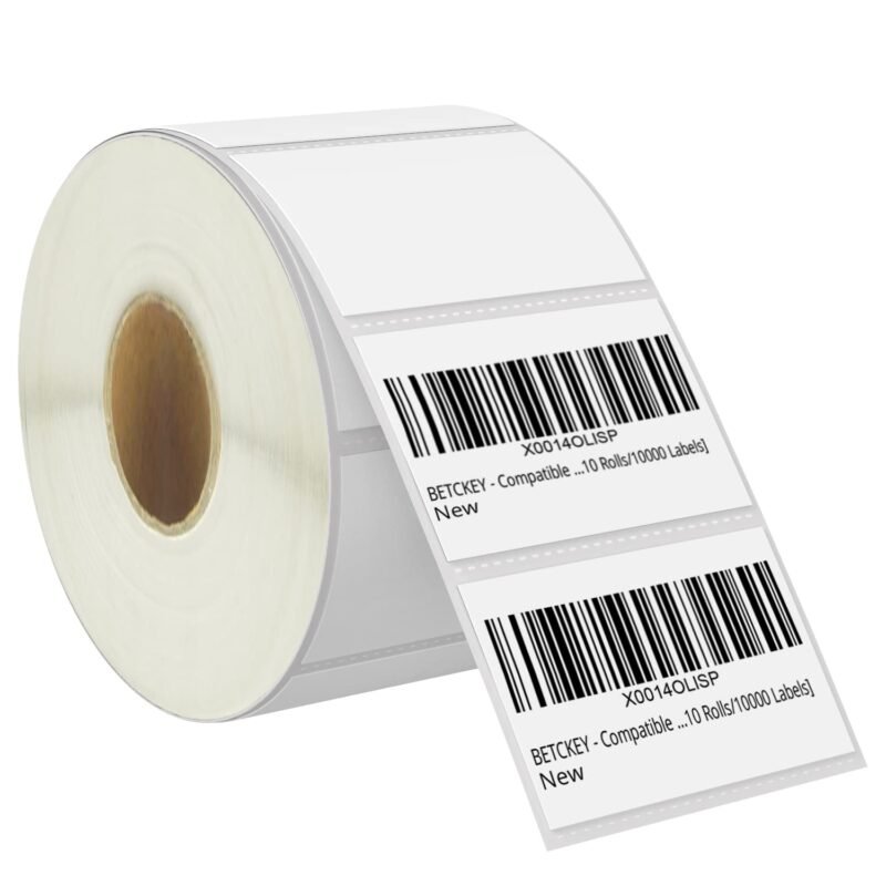 57 mm x 32 mm universalios terminės etiketės 1000 vnt.