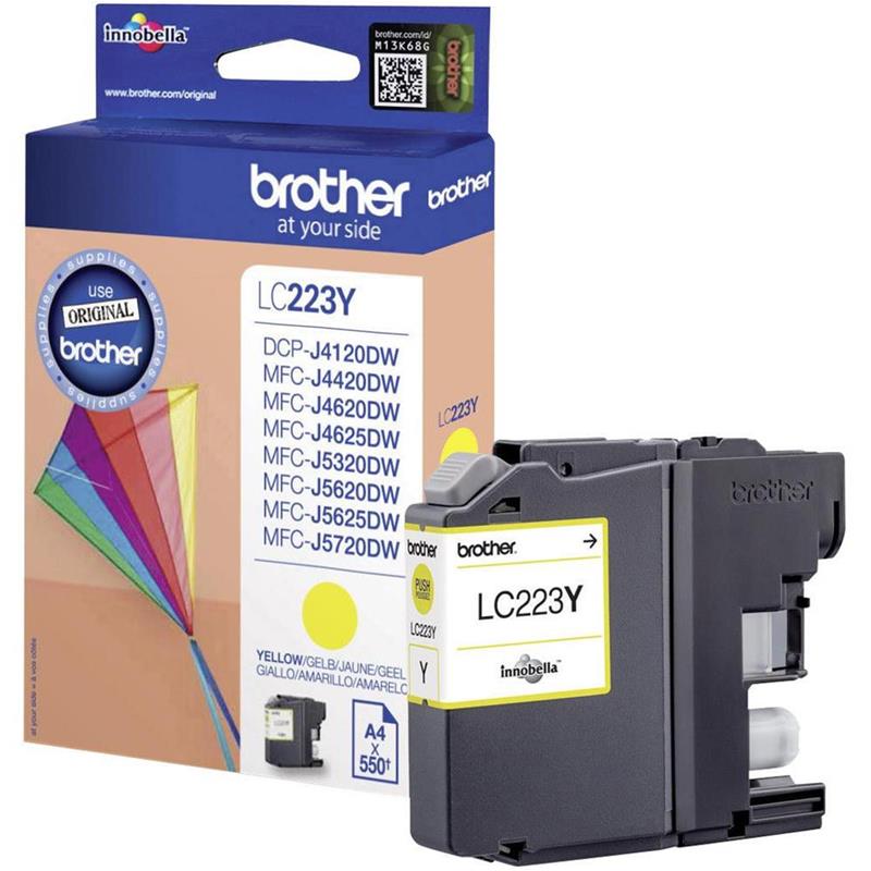 Rašalo kasetė Brother Prekė - LC223Y, Geltona