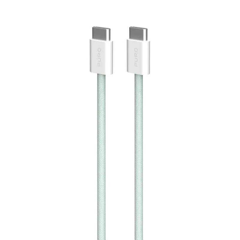Puro Fabrik 2.0, USB-C to USB-C, 60 W, žalias - Laidas Prekė - PUCCCFABK415MTGRN