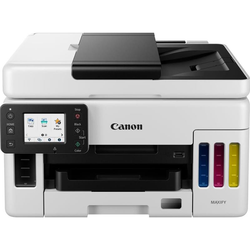 Canon Maxify GX6050, WiFi, LAN, USB, dvipusis spausdinimas, baltas - Daugiafunkcinis spausdintuvas Prekė - 4470C006