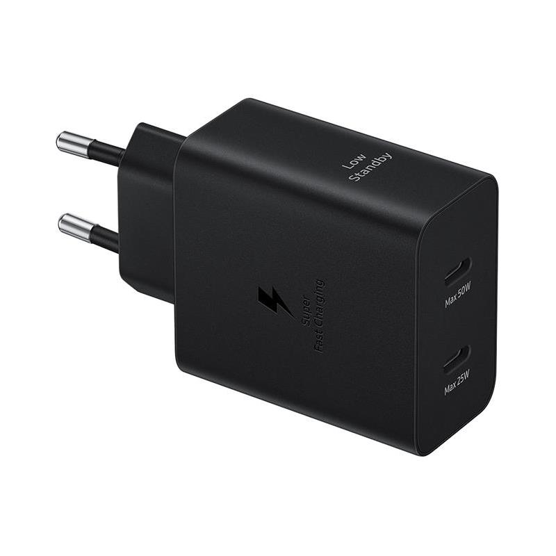 Samsung Dual USB-C, 50 W, juodas - Adapteris Prekė - EP-T5020XBEGEU