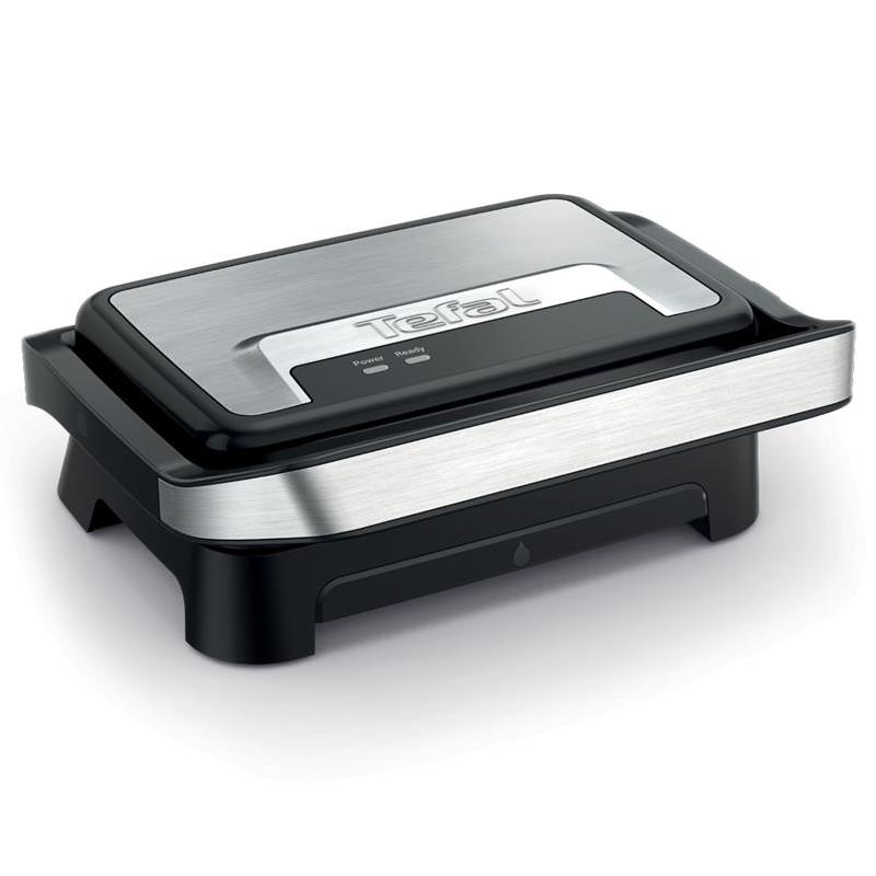 Tefal Inicio Compact, 1000 W, nerūdijančio plieno – Elektrinis grilis, GC270D10