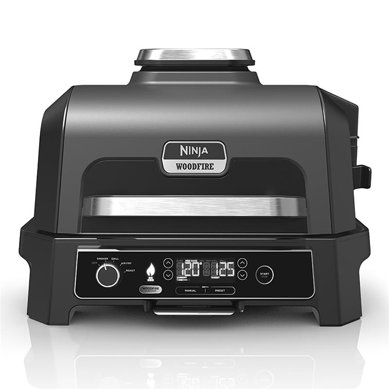 Elektrinis grilis ir rūkykla Ninja Woodfire Pro XL, juodas, OG850EU