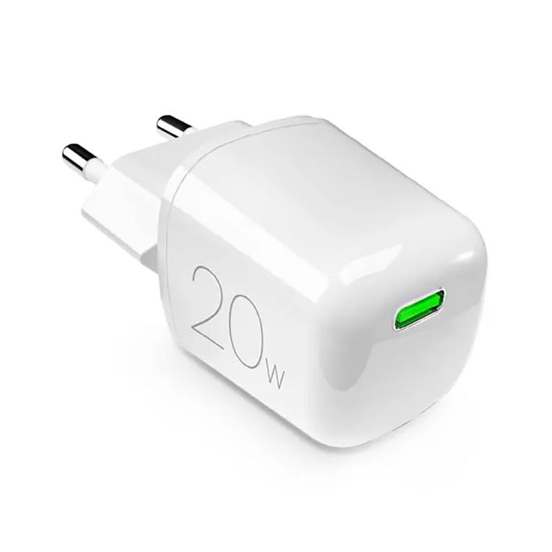 Įkroviklis Puro MiniPro, USB-C, 20 W, white Prekė - PUFCMTCUSBC20WGWHI