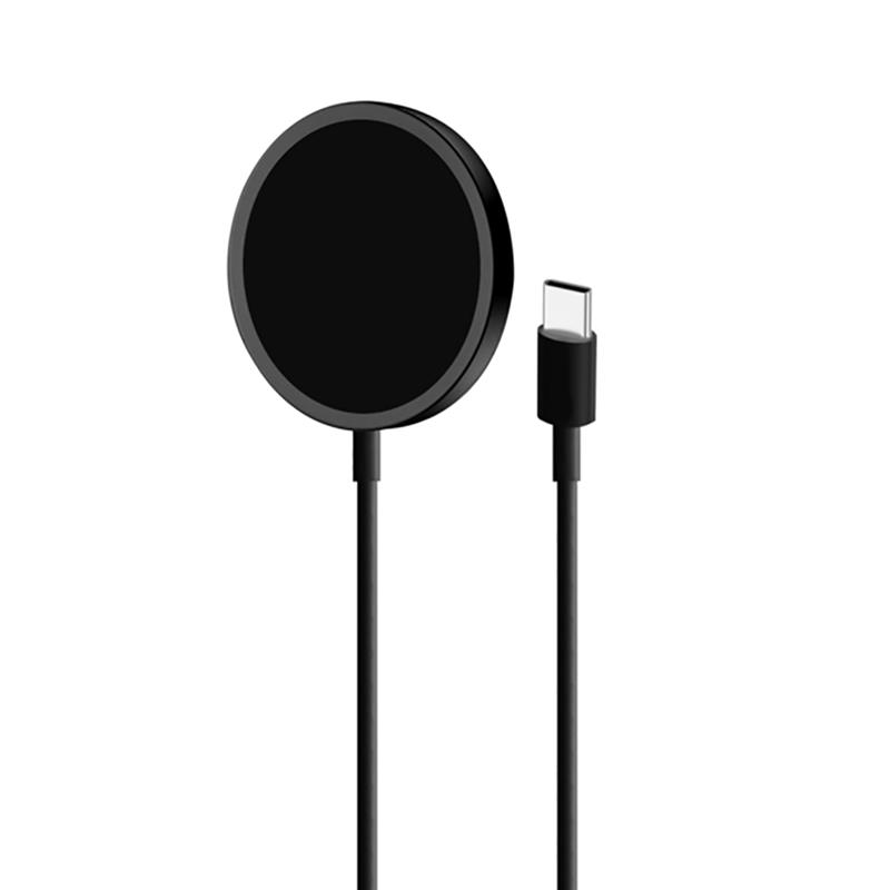 Belaidis įkroviklis Puro Magnetic Wireless, USB-C, MagSafe, 1 m, black Prekė - CUSBCMAG1BLK