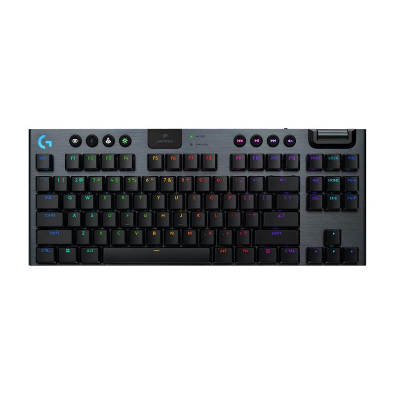 Belaidė klaviatūra Logitech G915 X Lightspeed, TKL, linear, US, juoda Prekė-920-012747