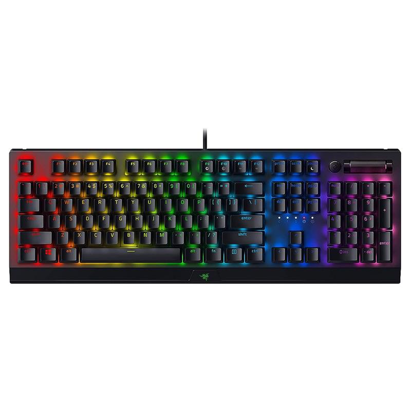 Klaviatūra Razer BlackWidow V4 X, Green Switch, mechanical, US, black, RZ03-04700100-R3M1