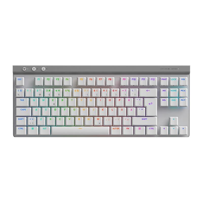 Belaidė klaviatūra Logitech G515 Lightspeed, Tactile, SWE, balta Prekė - 920-012551