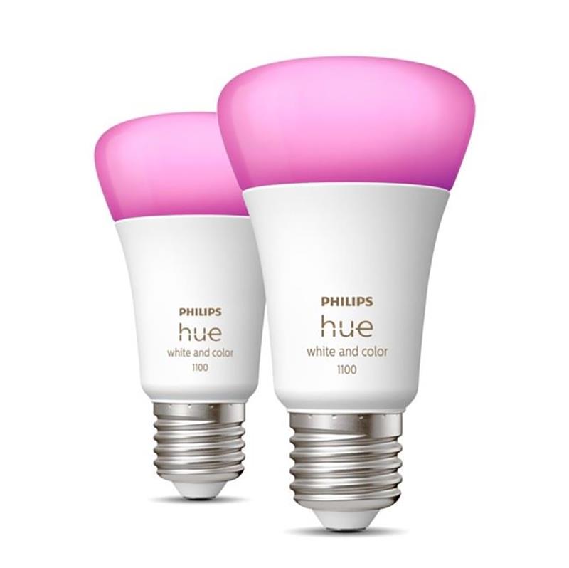 Lemputė Philips Hue White and Color Ambiance, E27, 2 vnt. Prekė - 929002468802
