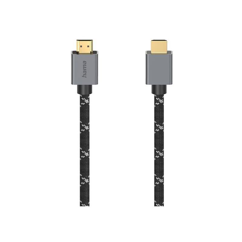 Laidas Hama HDMI, Ultra-HD 8K, alu, 2 m Prekė-00200504
