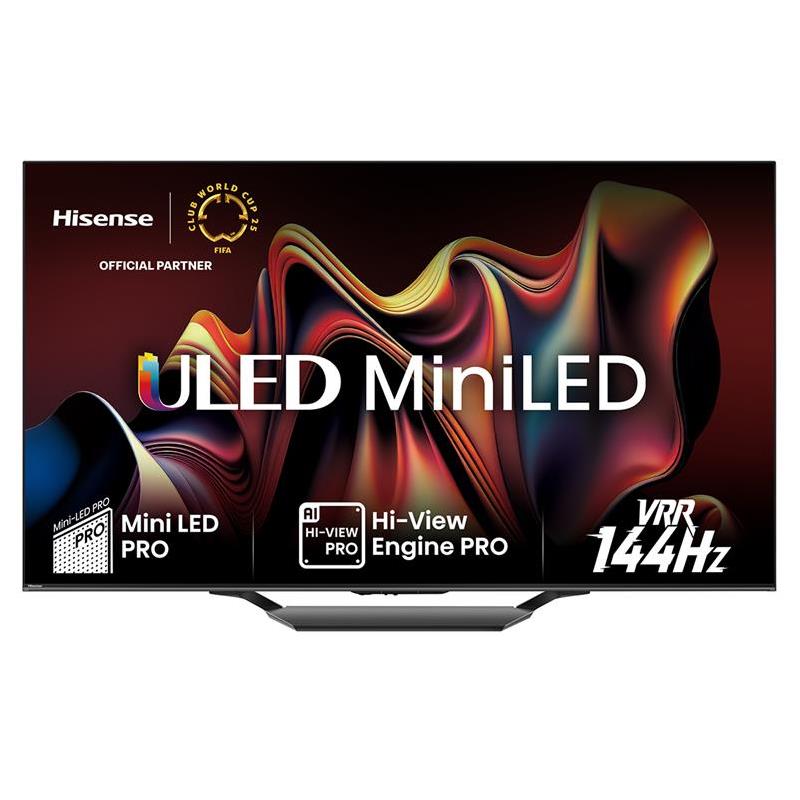 Televizorius Hisense U7NQ, 85'', 4K UHD, Mini LED, juodas, 85U7NQ