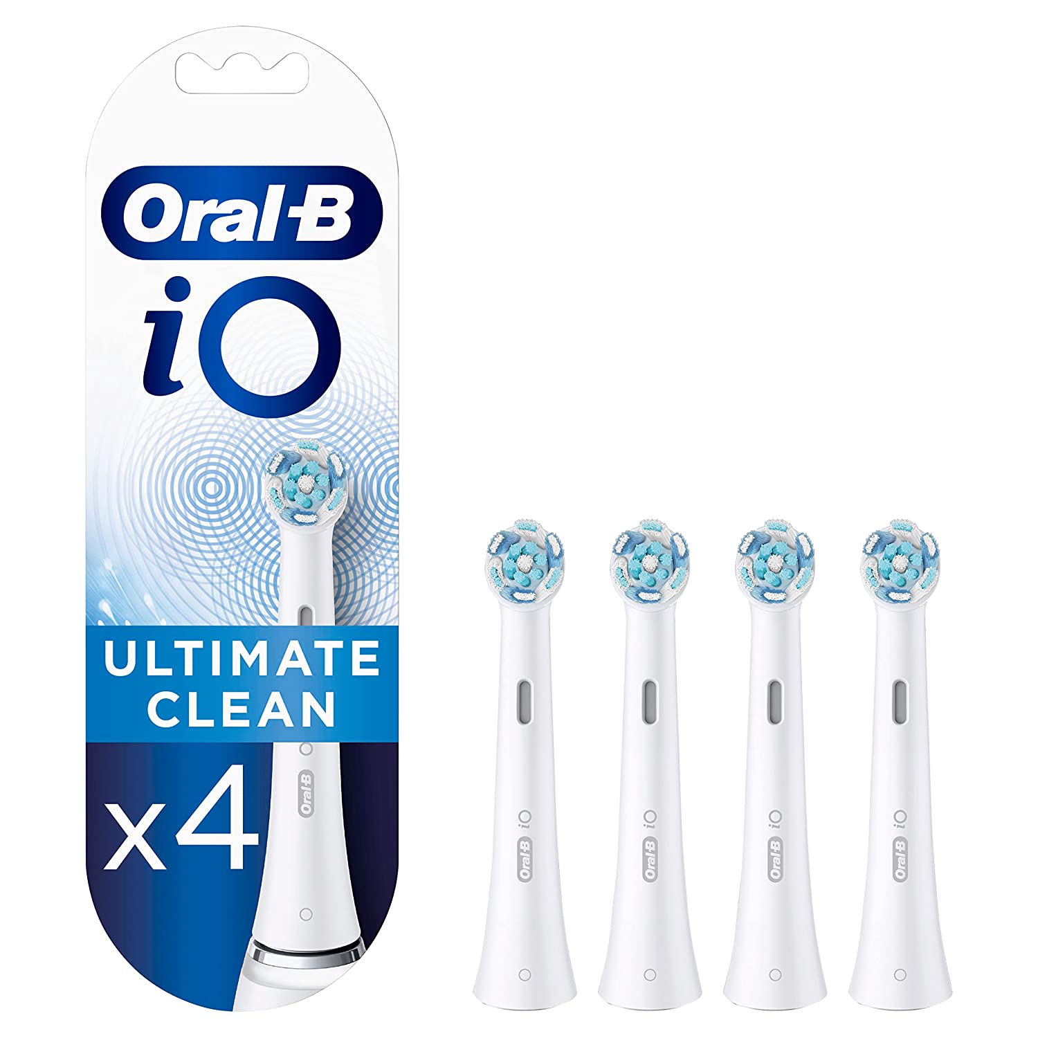 Dantų šepetėlių antgaliai Braun IO4WHITE Oral-B iO Ultimate Clean, Braun 4 vnt.