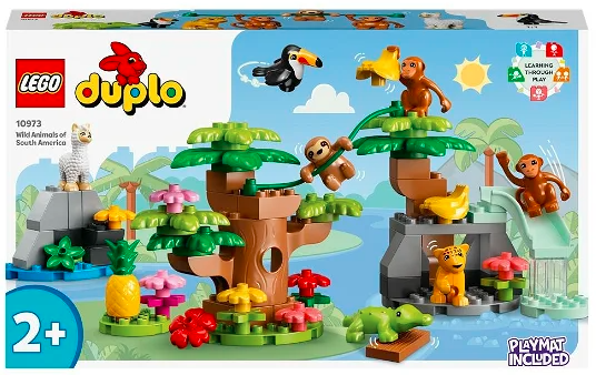 LEGO® DUPLO® Laukiniai Pietų Amerikos gyvūnai (10973)