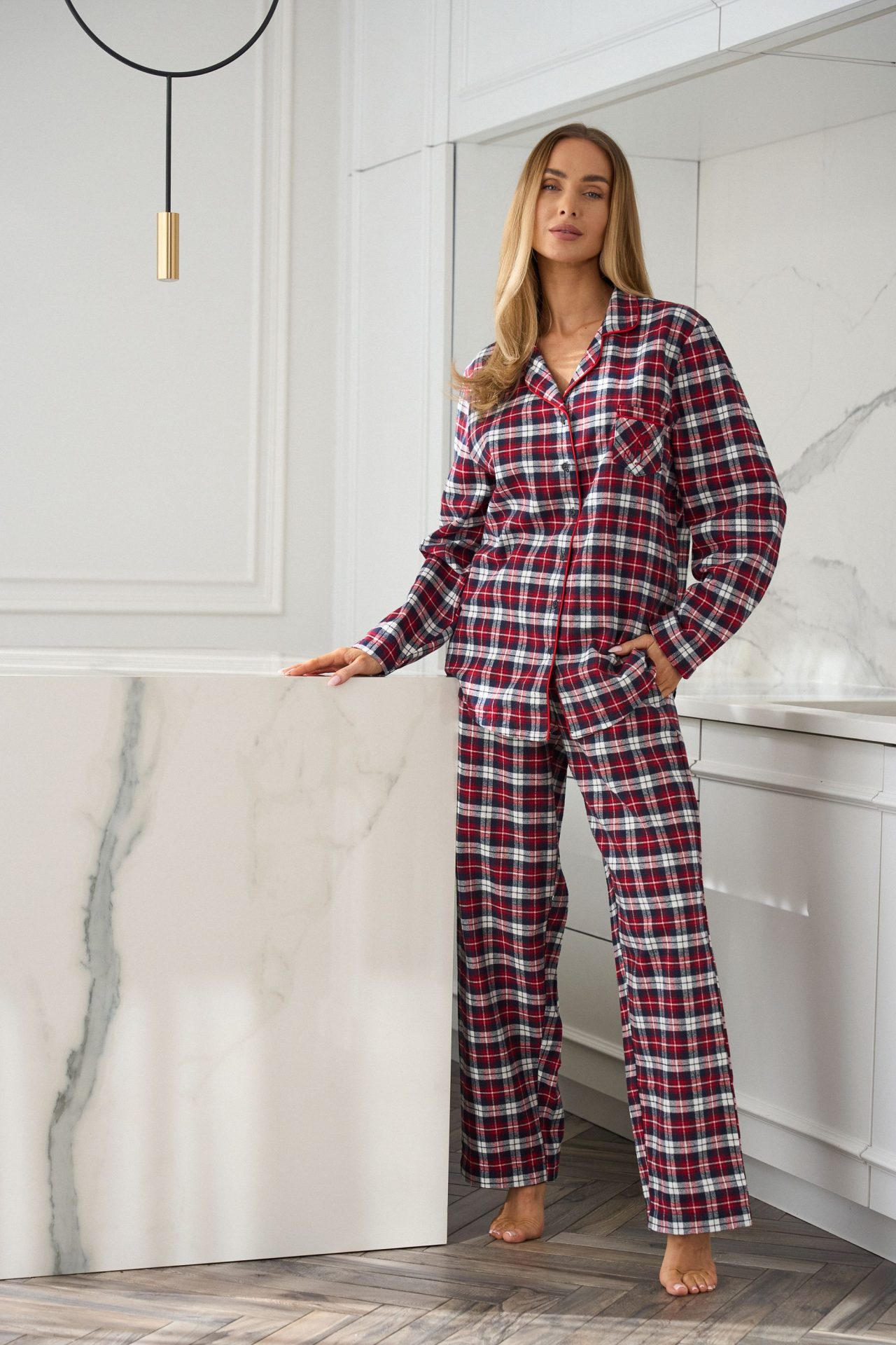 Piżama 2475 Roxy PR Czerwony Czerwony S