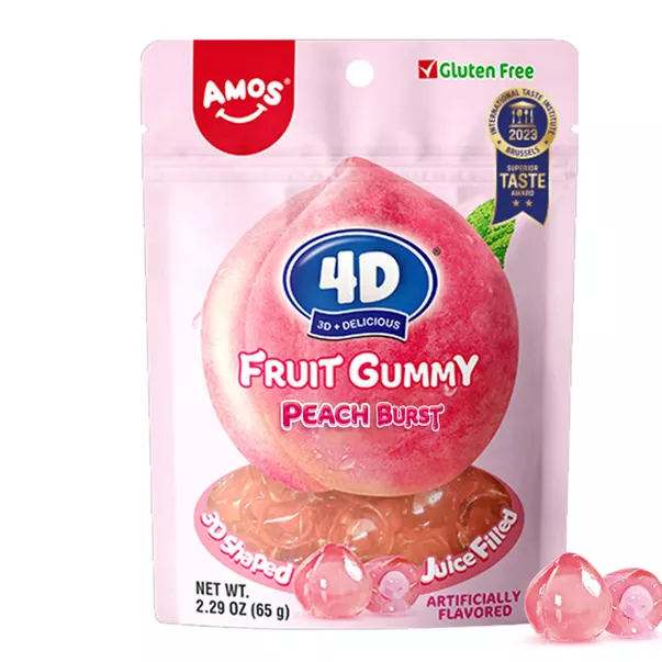 Guminukai AMOS 4D FRUIT (PEACH BURST), 65g Guminukai AMOS 4D FRUIT (PEACH BURST), 65g