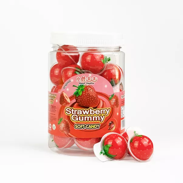 Guminukas su įdaru DEER DADA STRAWBERRY, 10g Guminukas su įdaru DEER DADA STRAWBERRY, 10g
