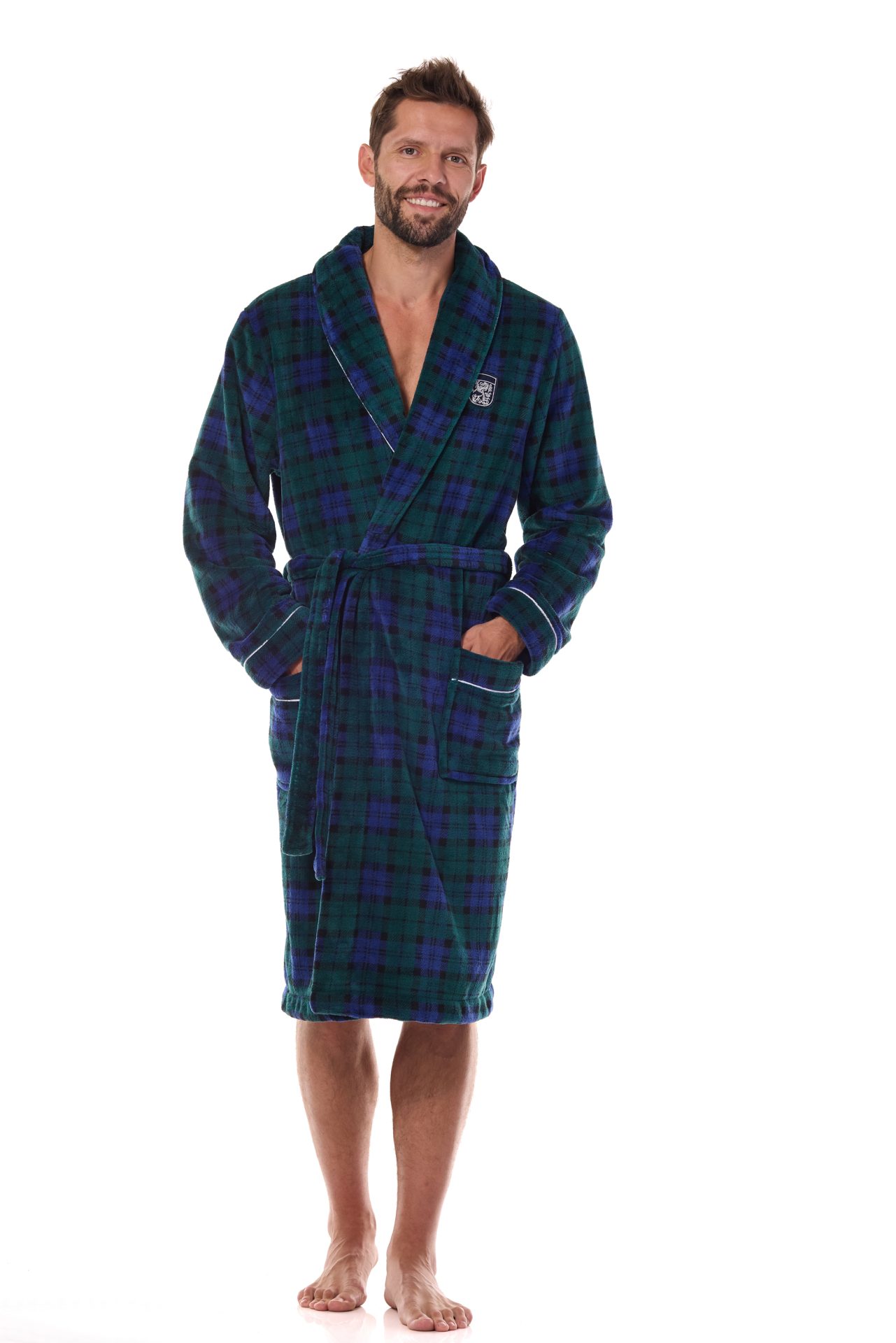 Vyriškas chalatas Hero Long 2455 Dark Blue XXL Granatowy