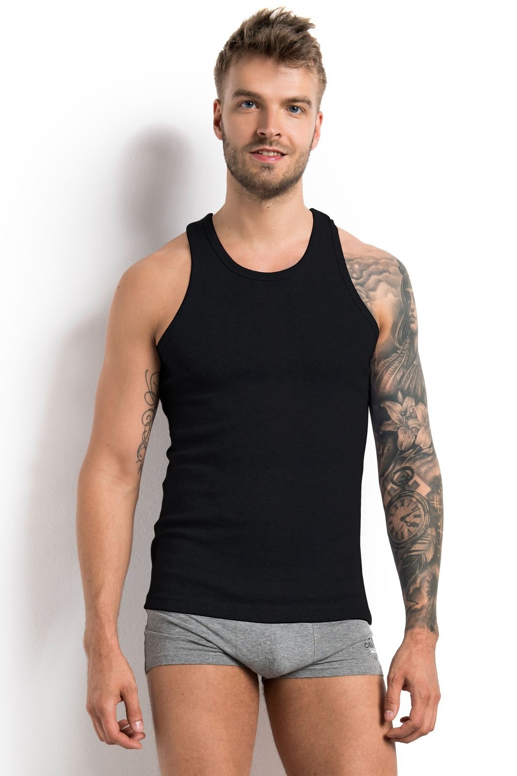 Apatiniai marškinėliai 1480 J41 Black XXXXL Czarny