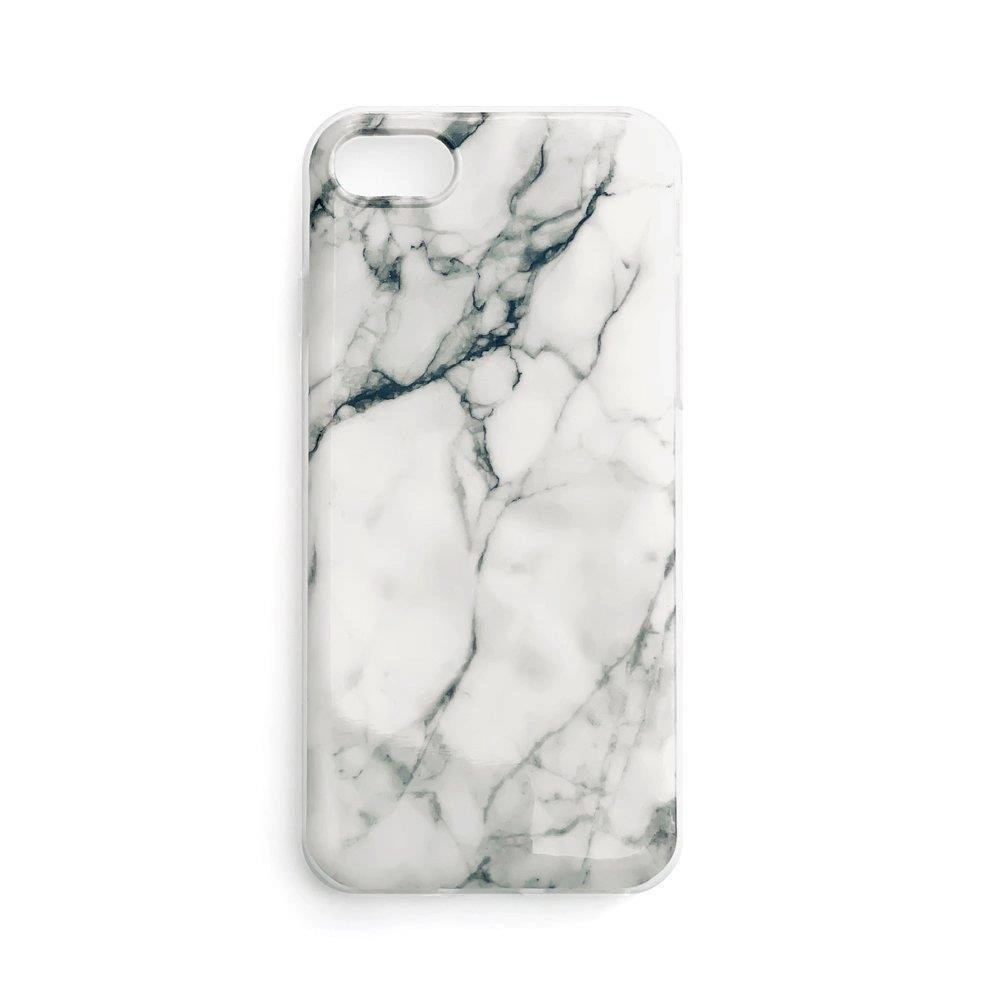 Wozinsky Marble TPU dėklas gelinis marmurinės tekstūros Samsung Galaxy S22 Ultra baltas