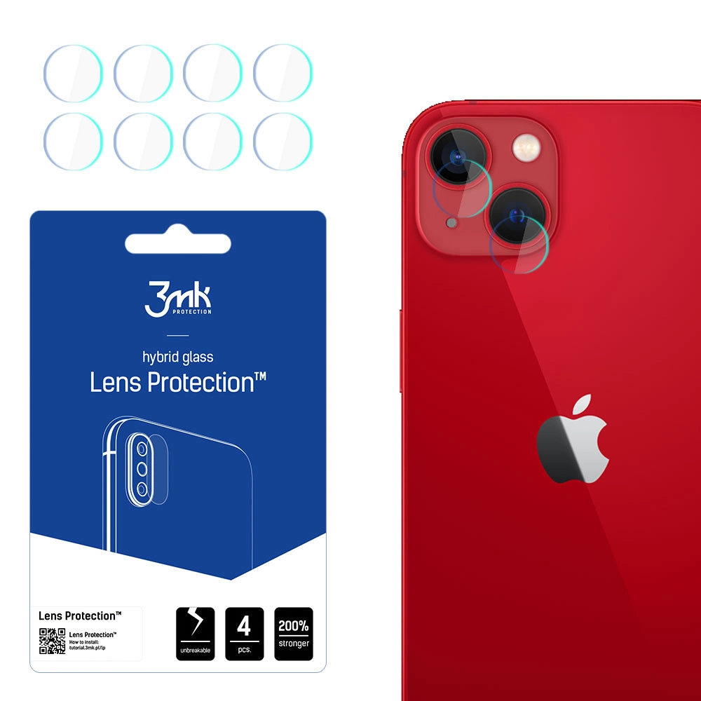 Fotoaparato stiklas iPhone 13 mini 7H 3mk Lens Protection serijai